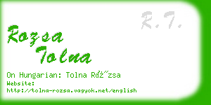 rozsa tolna business card